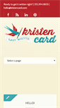 Mobile Screenshot of kristencard.com